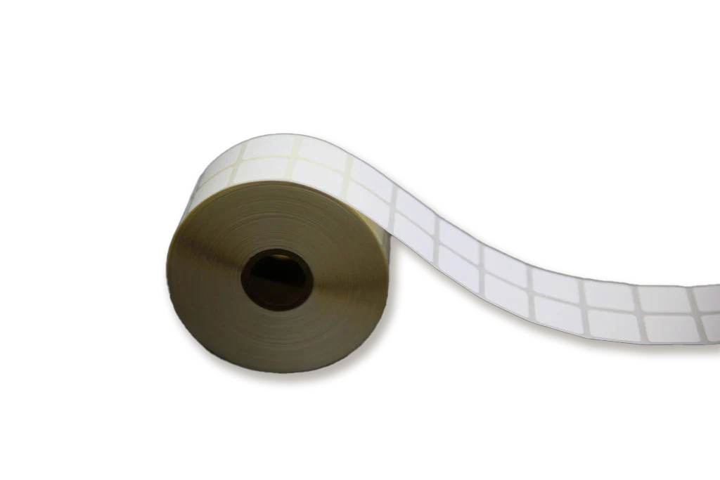 Thermal Transfer Paper Slide Labels - 2 Labels Across - 0.875" x 0.875" - LA-TP140-2A1CP