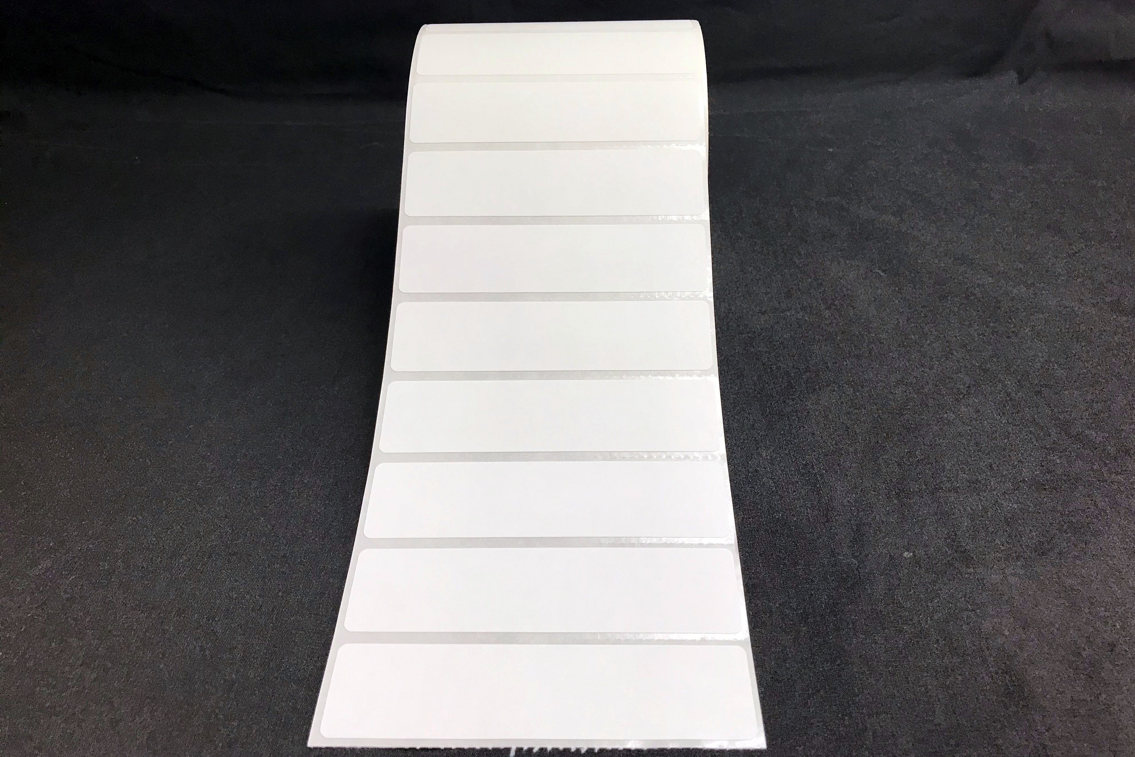 Premium Thermal Transfer Paper Slide Labels - Perforated - 1" core - 3.75" x 0.9375" - LA-TP160P2