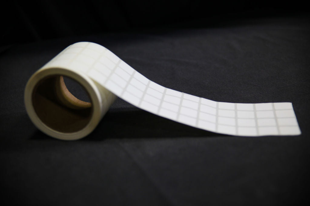 Thermal Transfer Paper Slide Labels - 4 Labels Across - 0.875" x 0.875" - LA-TP140-4A1CP